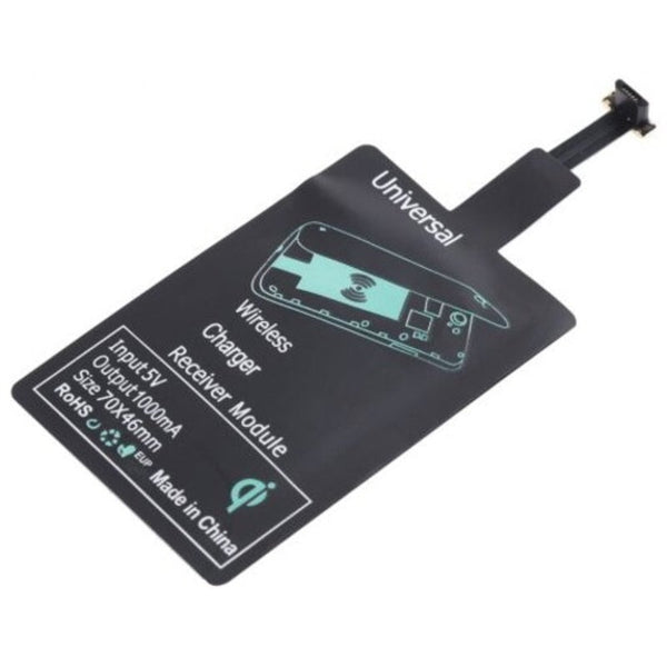 Android Devices Wireless Charger Receiver Wide Top Narrow Bottom Type Black Chargers & Cradles