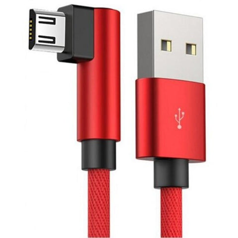 Android Single Elbow Mobile Phone Data Cable Red