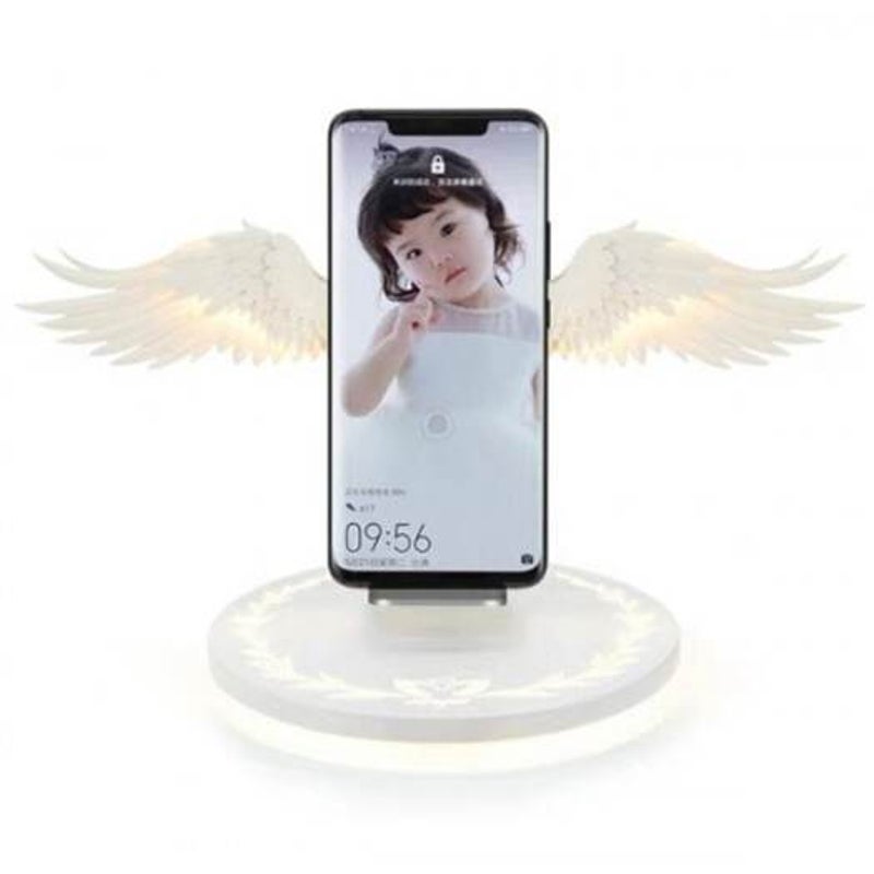 Angel Wings Shape Wireless Charger 10W White Chargers & Cradles