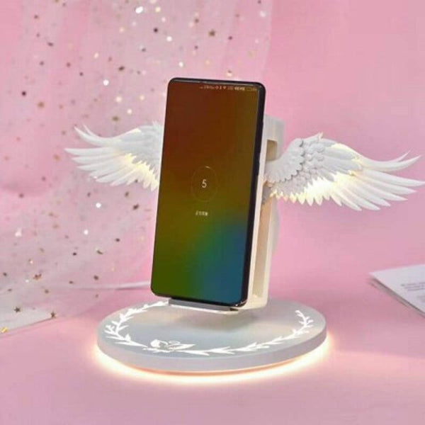 Angel Wings Shape Wireless Charger 10W White Chargers & Cradles