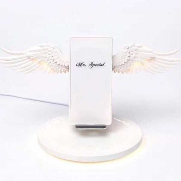 Angel Wings Shape Wireless Charger 10W White Chargers & Cradles