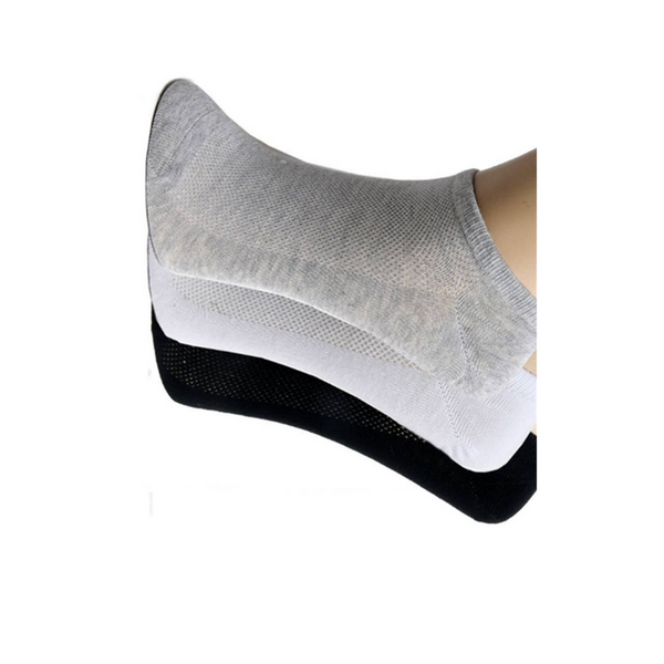 Ankle Sock Low Cut Casual Cotton With Mesh Top 5 Pairs Socks