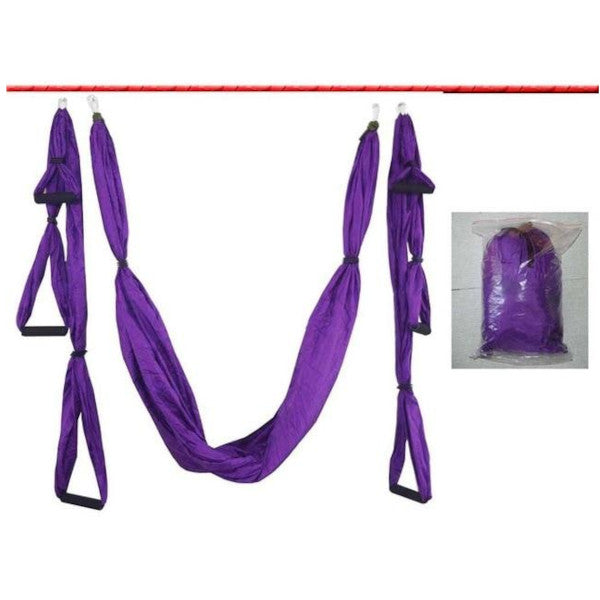 Anti Gravity Aerial Yoga Hammock Hanging Belt Swing Trapeze Home Gym Fitness Exercises Yoga Props