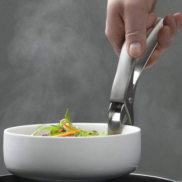 Kitchen Utensils Anti Hot Clip Bowl Dishes Folder Stainless Steel Scalding Pot Manual Oven