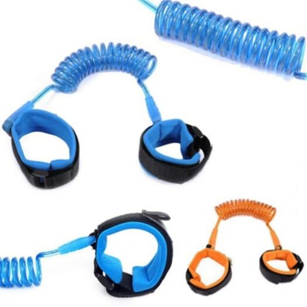 Anti Lost Wrist Link / Band Safety Harness Soft Cuff Secure Blue Toddler Safety Harnesses