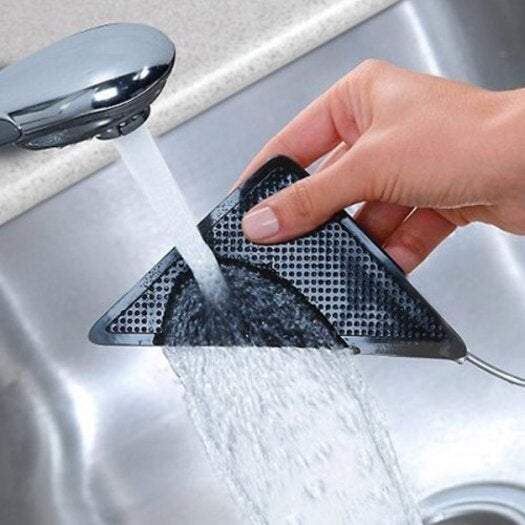 Rug Pads Anti Slip Patch Reusable Floor Carpet Mat Gripper 5Pcs Black Rugs