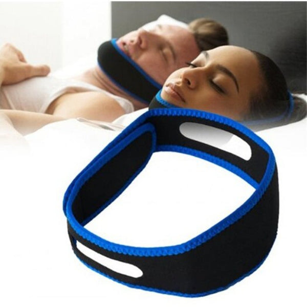 Chin Straps Anti Snore Belt Chin Strap Snoring Stopper Guard Black
