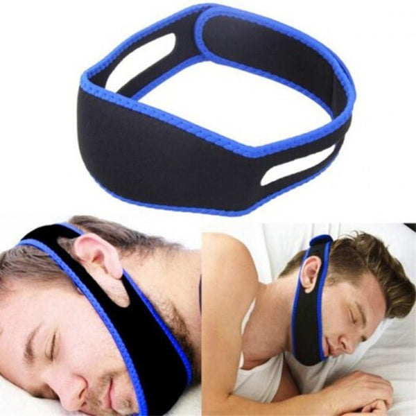 Anti Snore Belt Chin Strap Snoring Stopper Guard Black Chin Straps