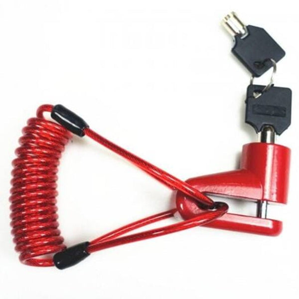 Anti Theft Disc Brakes Lock With Steel Wire For Xiaomi M365 Electric Scooter Red Accessories Parts