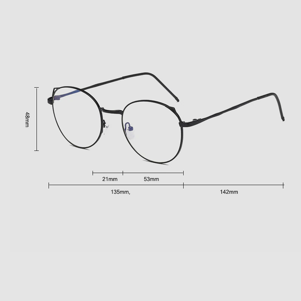 Anti Blue Light Ray Glasses Cat Ear Metal Frame Men Women Gold Eyeglass Frames