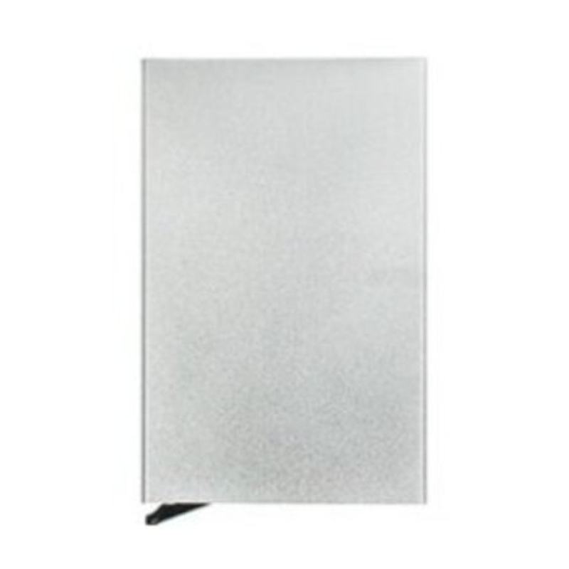 Aluminum Alloy Holder Anti Magnetic Stainless Steel Metal Card Silver