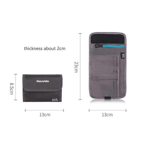 Anti Theft Fried Blocking Travel Wallet Multi Functional Flight Ticket Document Package Storgage Bag Id & Document Holders