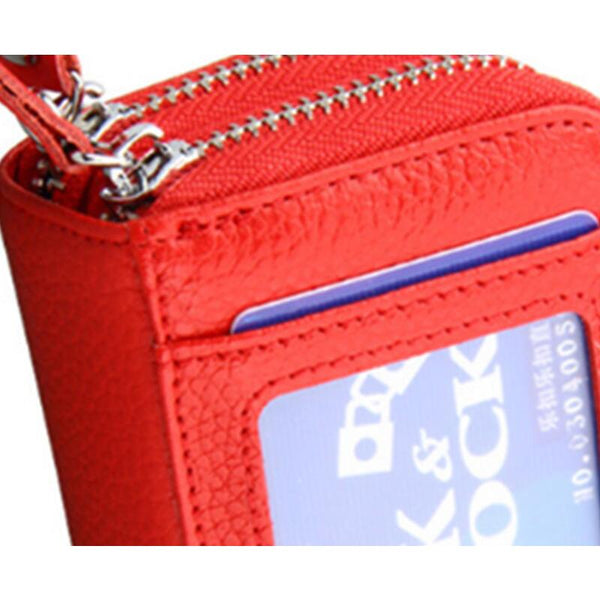 Anti Magnetic Organ Card Case Holder Rfid Coin Purse Credit Wallet Wallets