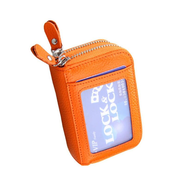 Anti Magnetic Organ Card Case Holder Rfid Coin Purse Credit Wallet Wallets