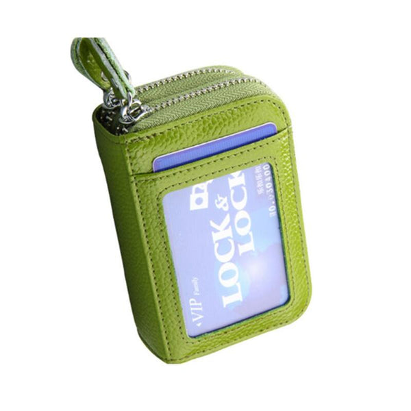 Anti Magnetic Organ Card Case Holder Rfid Coin Purse Credit Wallet Wallets