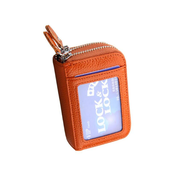 Anti Magnetic Organ Card Case Holder Rfid Coin Purse Credit Wallet Wallets