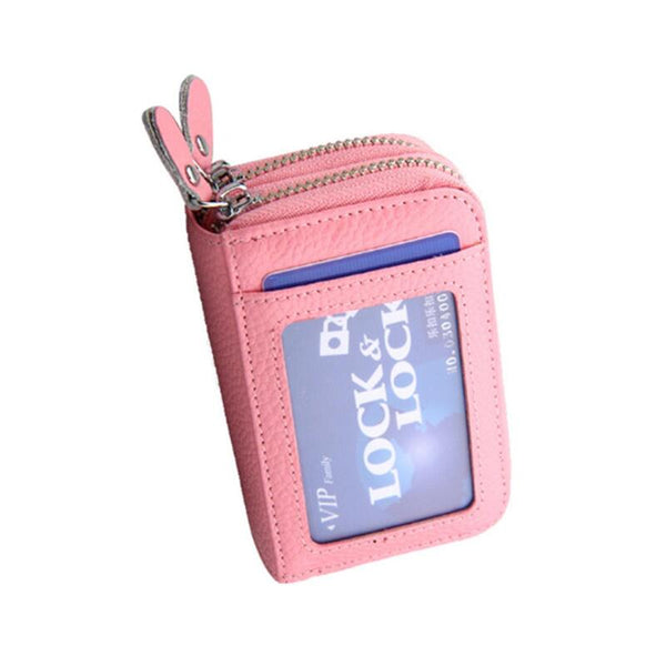 Anti Magnetic Organ Card Case Holder Rfid Coin Purse Credit Wallet Wallets