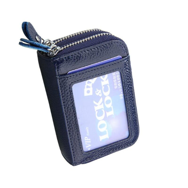 Anti Magnetic Organ Card Case Holder Rfid Coin Purse Credit Wallet Wallets