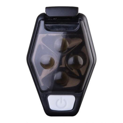 4077 Ipx4 Waterproof Night Running Jogging Cycling Led Safety Light With Clip Strobe Lamp Black