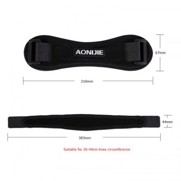 E4067 Patella Knee Strap Brace Support Pad Band For Soccer Basketball Black Orthotics Braces & Sleeves