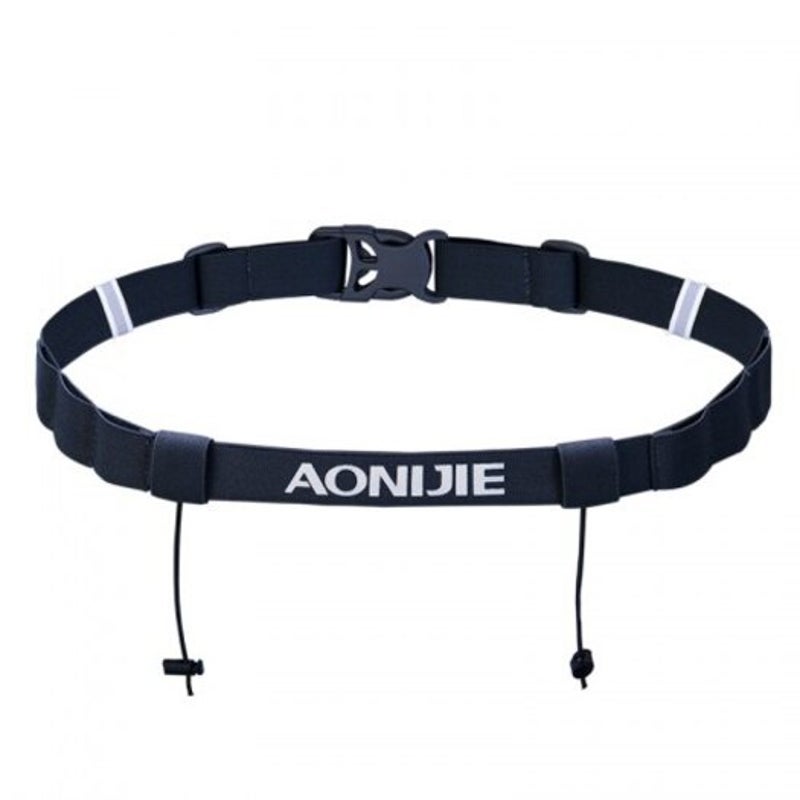 E4076 E4085 Running Race Number Belt Waist Pack Bib Holder For Triathlon Marathon Cycling Black Other Fitness Running & Yoga