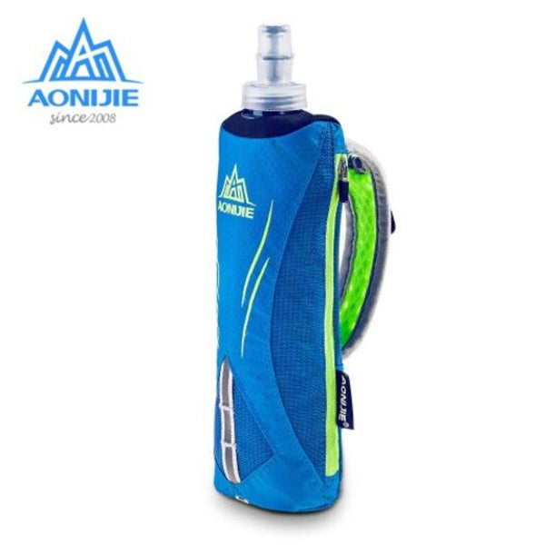 E908 Running Hand Held Water Bottle Kettle Flask Holder Wrist Storage Bag Hydration Pack Black No Canteens Bottles & Flasks