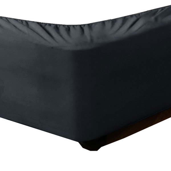 Apartmento Stretch Valance Slate Long Single Other Bedding