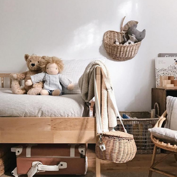 Woven Apple Basket Cute Storage Storage Bins & Baskets