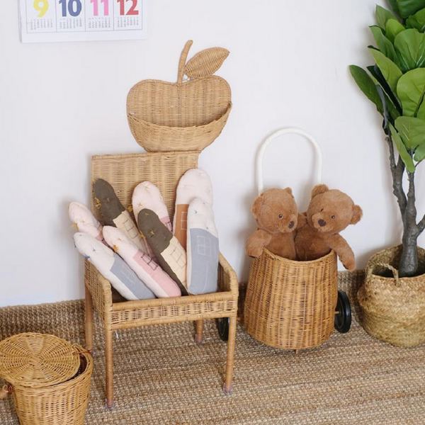 Woven Apple Basket Cute Storage Storage Bins & Baskets