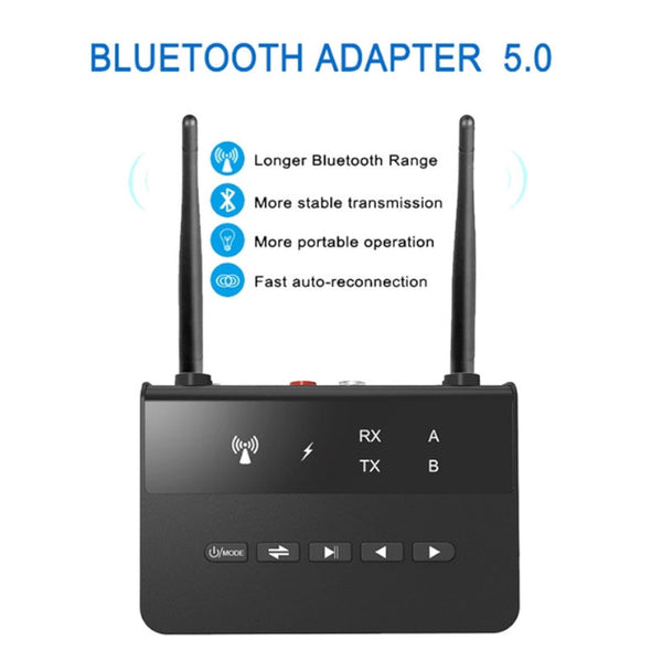 Ll Aac 80M Bluetooth 5.0 Transmitter Receiver 3.5Mm Aux Rca Usb Stereo O Wireless Adapters Dongle For Tv Pc Car