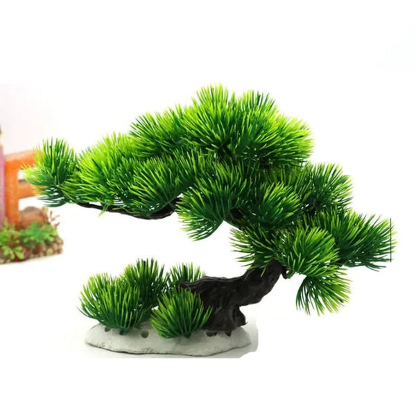 Aquarium Ornaments Simulation Plants Fish Tank Landscaping Decorations Plastic Water Flowers Trees Rocks Accessories Aquariums