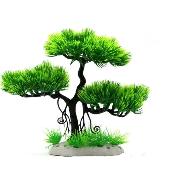 Aquarium Ornaments Simulation Plants Fish Tank Landscaping Decorations Plastic Water Flowers Trees Rocks Accessories Aquariums