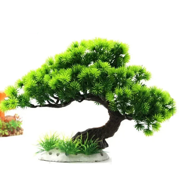 Aquarium Ornaments Simulation Plants Fish Tank Landscaping Decorations Plastic Water Flowers Trees Rocks Accessories Aquariums