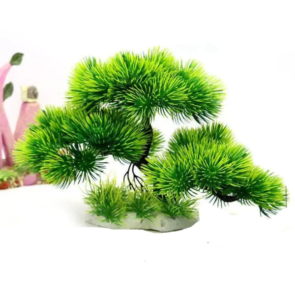 Aquarium Ornaments Simulation Plants Fish Tank Landscaping Decorations Plastic Water Flowers Trees Rocks Accessories Aquariums