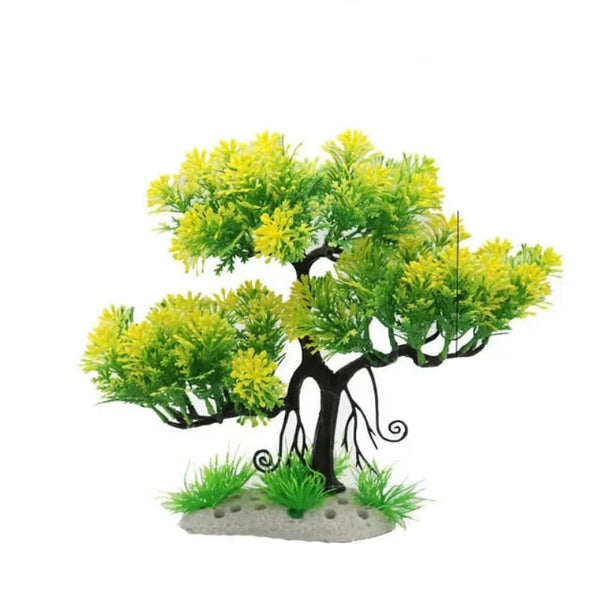 Aquarium Ornaments Simulation Plants Fish Tank Landscaping Decorations Plastic Water Flowers Trees Rocks Accessories Aquariums