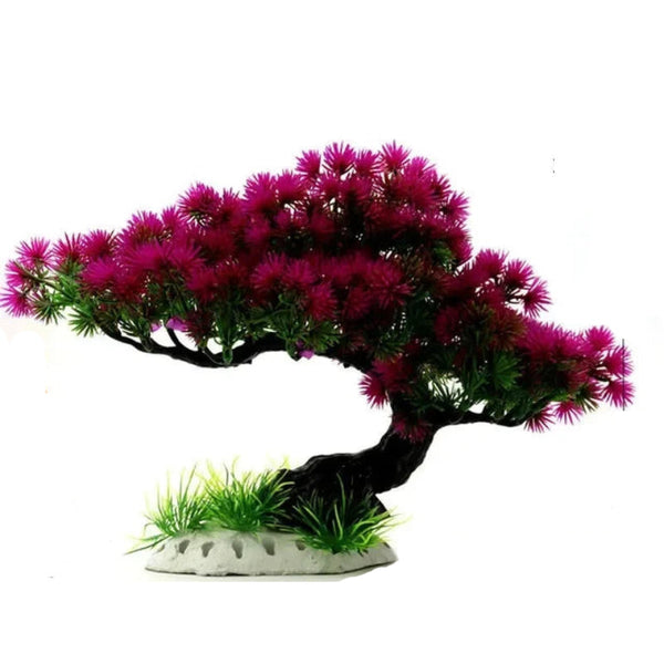 Aquarium Ornaments Simulation Plants Fish Tank Landscaping Decorations Plastic Water Flowers Trees Rocks Accessories Aquariums