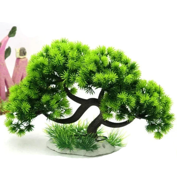 Aquarium Ornaments Simulation Plants Fish Tank Landscaping Decorations Plastic Water Flowers Trees Rocks Accessories Aquariums