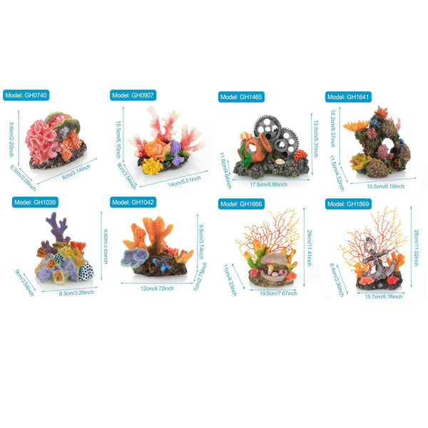 Aquarium Resin Coral For Fish Tank Marine Simulation Micro Landscape Gh0740 Decorations