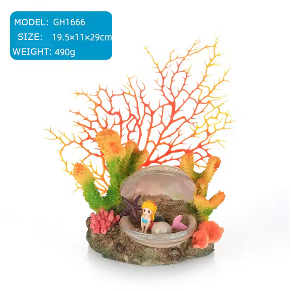 Aquarium Resin Coral Decorations For Fish Tank Marine Simulation Micro Landscape Gh1666 Aquariums