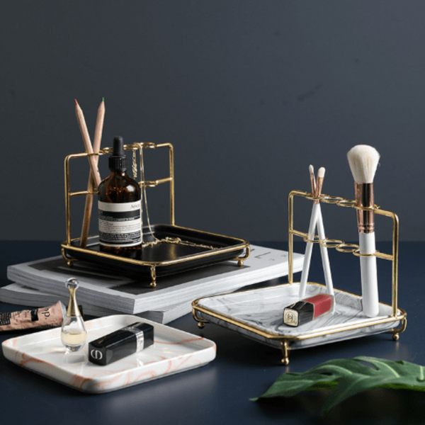 Veile Studios Cosmetic Brush Arbor Makeup Tray Jewellery Holder Home Bathroom Storage Jewellery Holders & Organisers