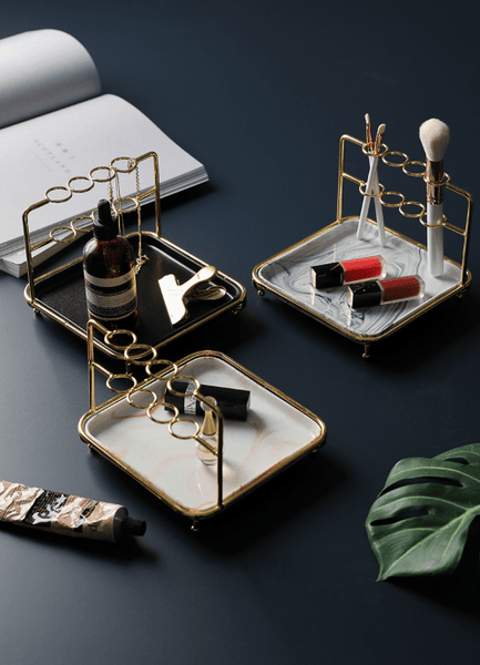 Veile Studios Cosmetic Brush Arbor Makeup Tray Jewellery Holder Home Bathroom Storage Jewellery Holders & Organisers