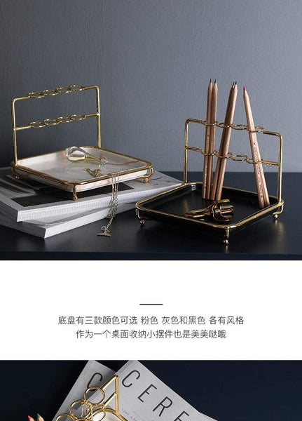 Veile Studios Cosmetic Brush Arbor Makeup Tray Jewellery Holder Home Bathroom Storage Jewellery Holders & Organisers