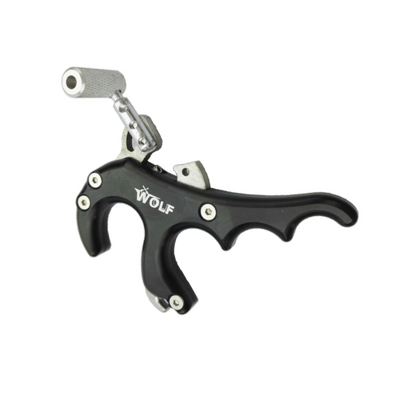 Archery Compound Crossbow Steel 4 Finger Grip Arrow Quick Bow Release Aid Adapter Black Release Aids