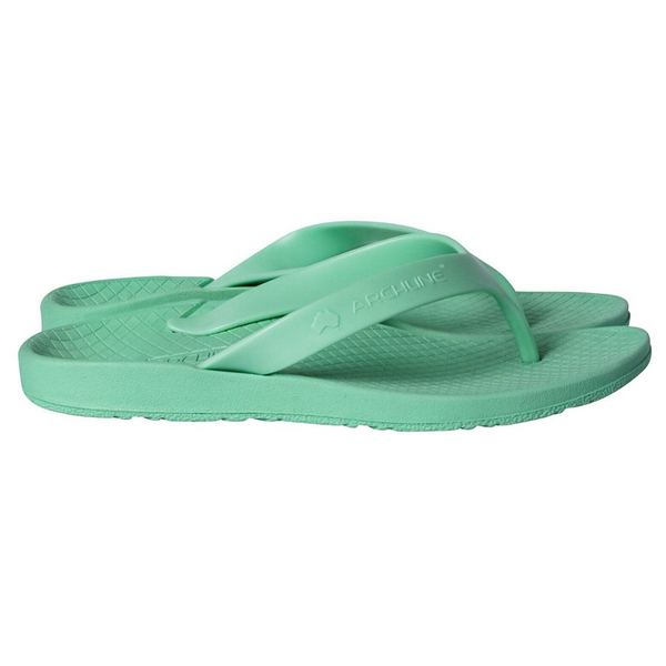 Archline Orthotic Thongs Support Shoes Footwear Flip Flops Dew Green Eur 40 Slippers