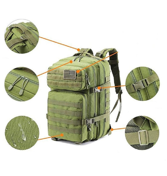Army Military Tactical Backpack Large Hiking Bags Business Men 25L 45L Rucksacks