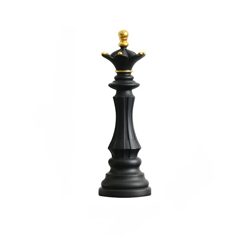 Figurine Chess Piece Black Queen Medium Resin Living Room Decoration Gifts Sculptures & Figurines