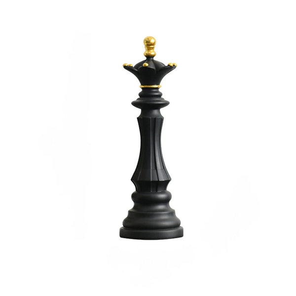 Figurine Chess Piece Black Queen Medium Resin Living Room Decoration Gifts Sculptures & Figurines