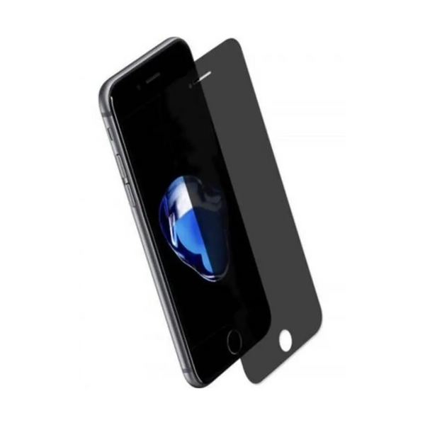 Anti Peeping Tempered Glass Screen Protecor For Iphone 7 Plus / 8 Black 1Pc