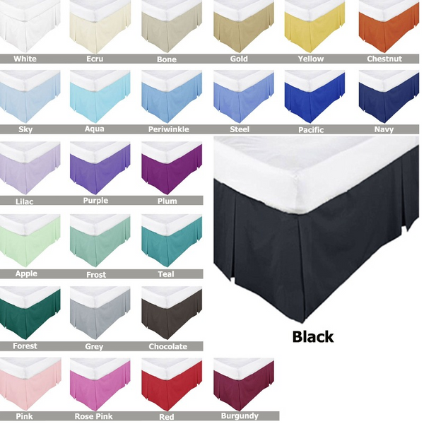 Assun Box Pleated Valance Ecru Other Bedding