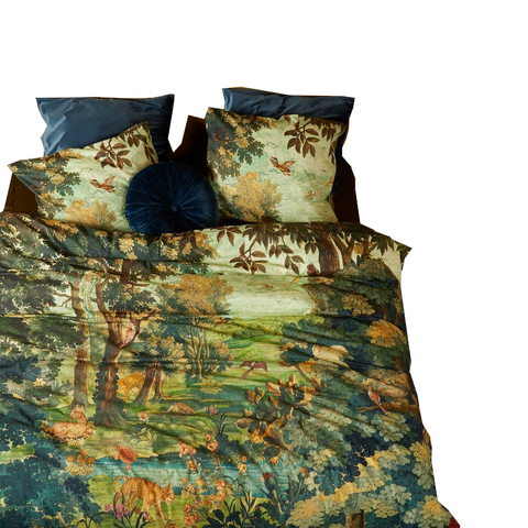 At Home Idyllic Green Quilt Cover Set King